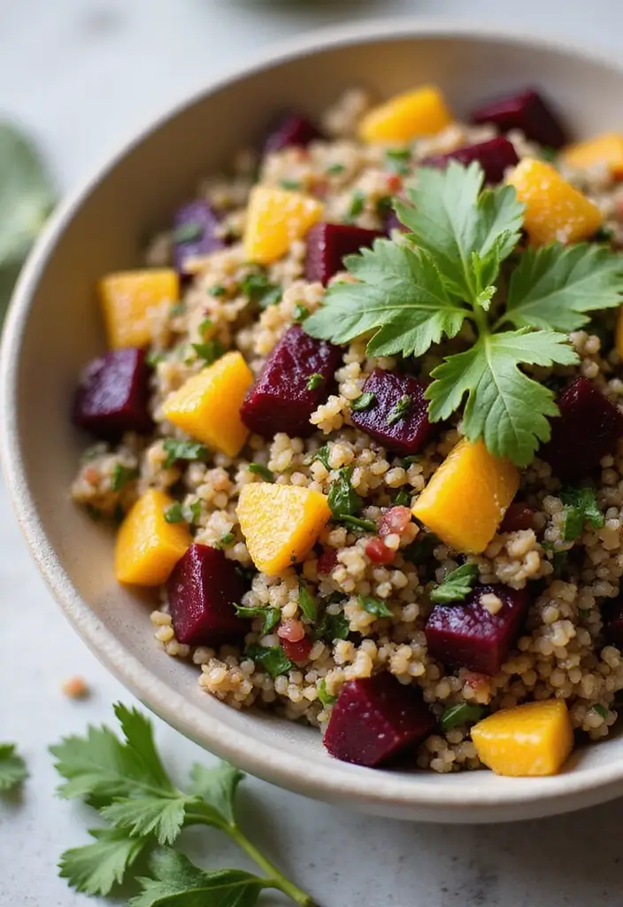25 Beet and Orange Salad Recipes That Brighten Any Meal 50 25 Beet and Orange Salad Recipes That Brighten Any Meal - 10. Beet and Orange Tabouli Salad