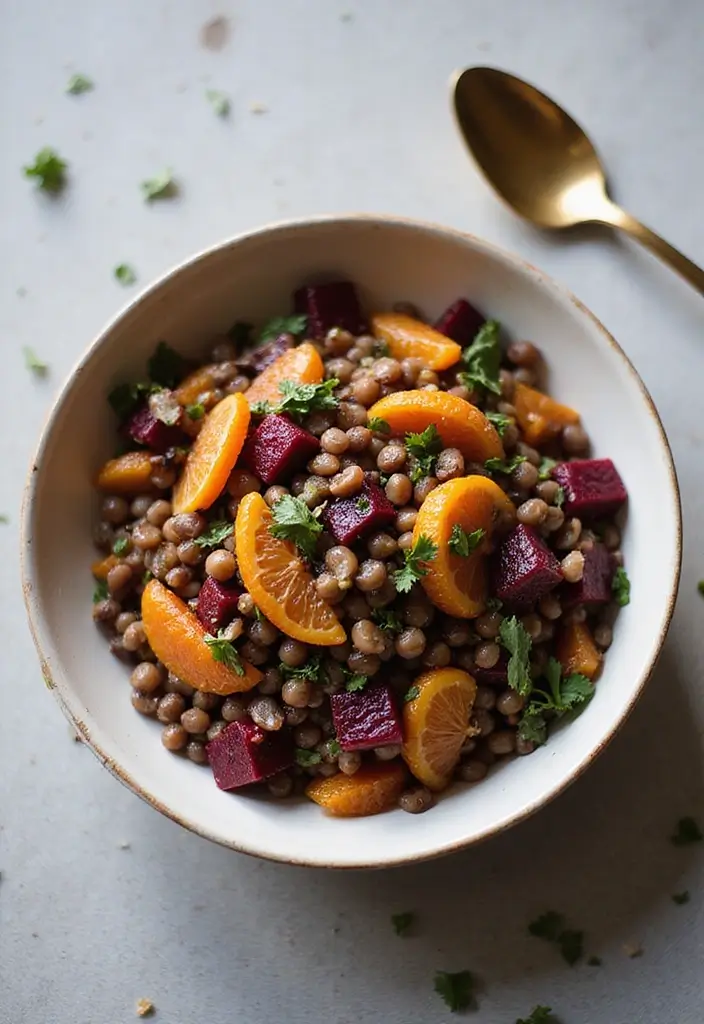 25 Beet and Orange Salad Recipes That Brighten Any Meal 63 25 Beet and Orange Salad Recipes That Brighten Any Meal - 13. Beet and Orange Lentil Salad