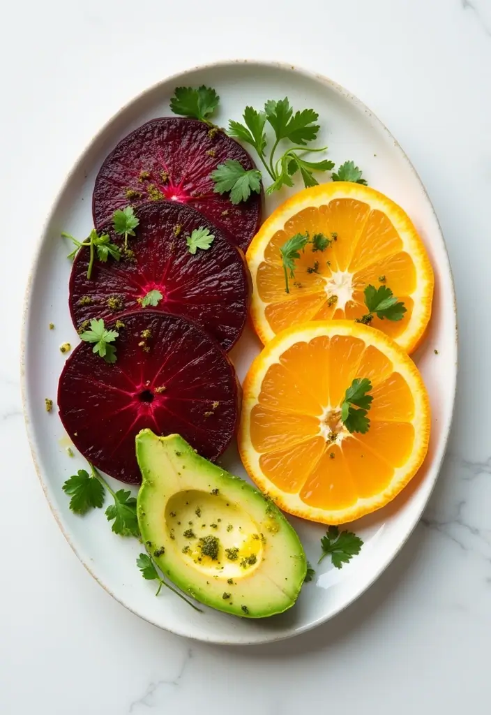 25 Beet and Orange Salad Recipes That Brighten Any Meal 8 25 Beet and Orange Salad Recipes That Brighten Any Meal - 2. Beet, Orange, and Avocado Salad