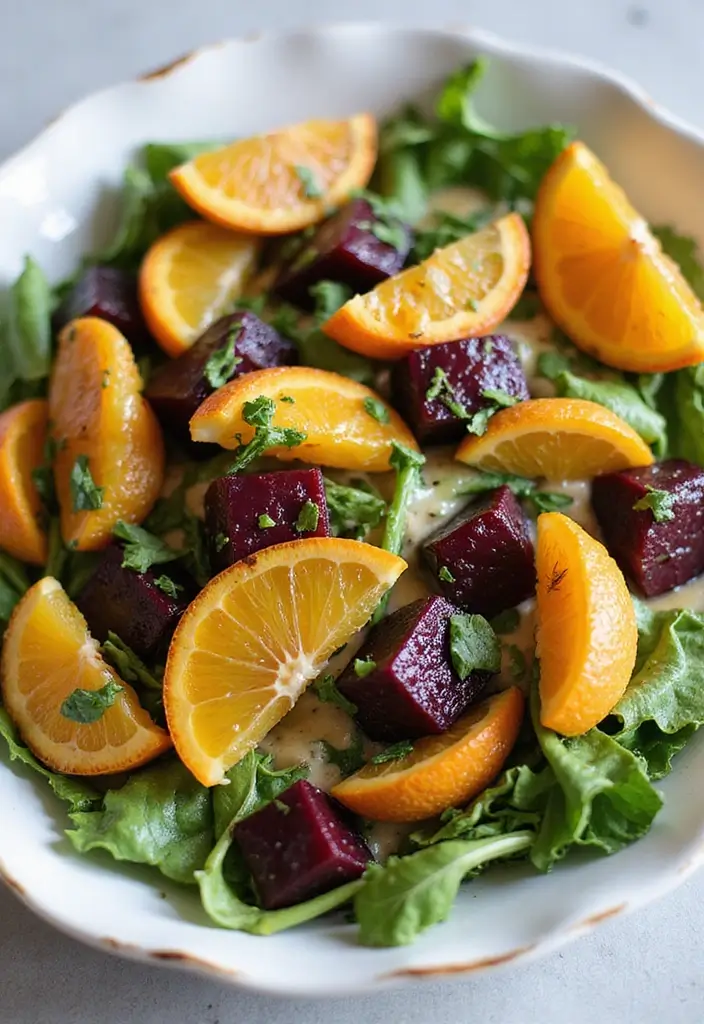 25 Beet and Orange Salad Recipes That Brighten Any Meal 125 25 Beet and Orange Salad Recipes That Brighten Any Meal - 25. Beet and Orange Salad with Honey Dressing