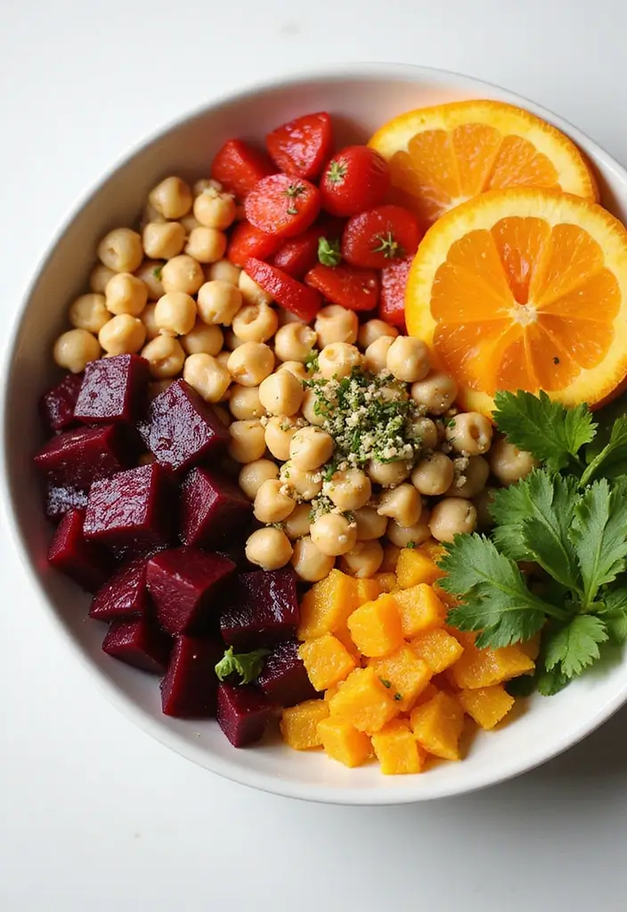 25 Beet and Orange Salad Recipes That Brighten Any Meal 28 25 Beet and Orange Salad Recipes That Brighten Any Meal - 6. Beet and Orange Chickpea Salad