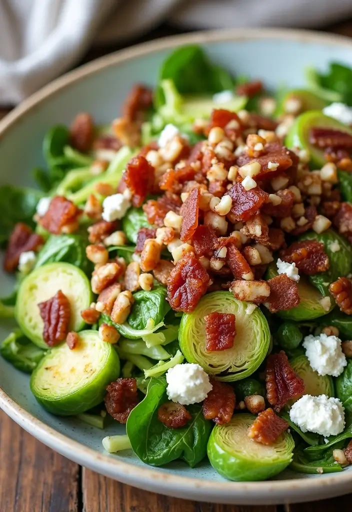 25 Brussel Sprout Salad Recipes with Bacon for a Flavorful Crunch 53 25 Brussel Sprout Salad Recipes with Bacon for a Flavorful Crunch - 11. Brussel Sprout Salad with Bacon and Goat Cheese