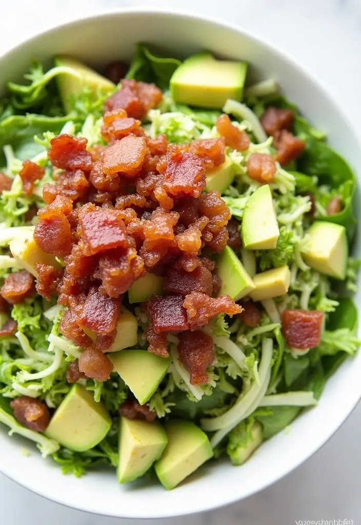25 Brussel Sprout Salad Recipes with Bacon for a Flavorful Crunch 63 25 Brussel Sprout Salad Recipes with Bacon for a Flavorful Crunch - 13. Brussel Sprout Salad with Bacon and Avocado