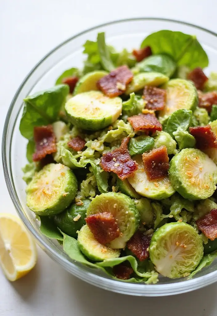 25 Brussel Sprout Salad Recipes with Bacon for a Flavorful Crunch 80 25 Brussel Sprout Salad Recipes with Bacon for a Flavorful Crunch - 16. Brussel Sprout Salad with Bacon and Lemon Zest