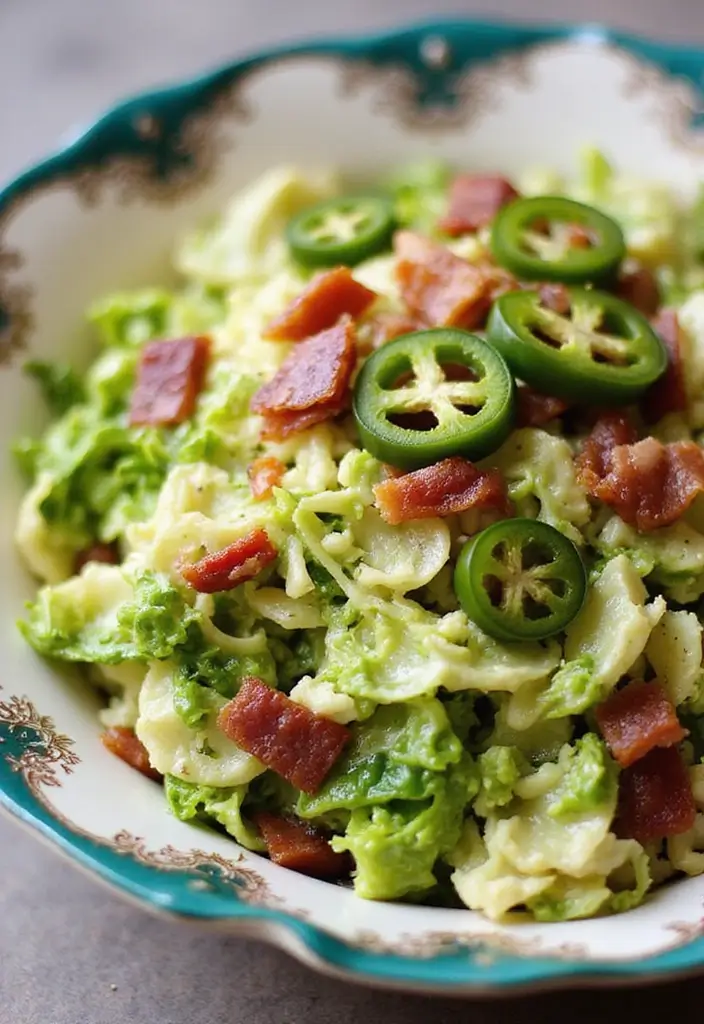 25 Brussel Sprout Salad Recipes with Bacon for a Flavorful Crunch 92 25 Brussel Sprout Salad Recipes with Bacon for a Flavorful Crunch - 18. Spicy Brussel Sprout Salad with Bacon and Jalapeños