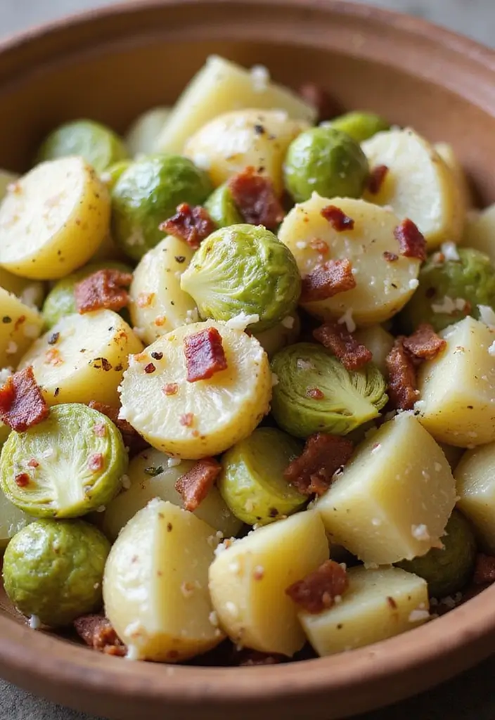 25 Brussel Sprout Salad Recipes with Bacon for a Flavorful Crunch 32 25 Brussel Sprout Salad Recipes with Bacon for a Flavorful Crunch - 6. Brussel Sprout and Bacon Potato Salad