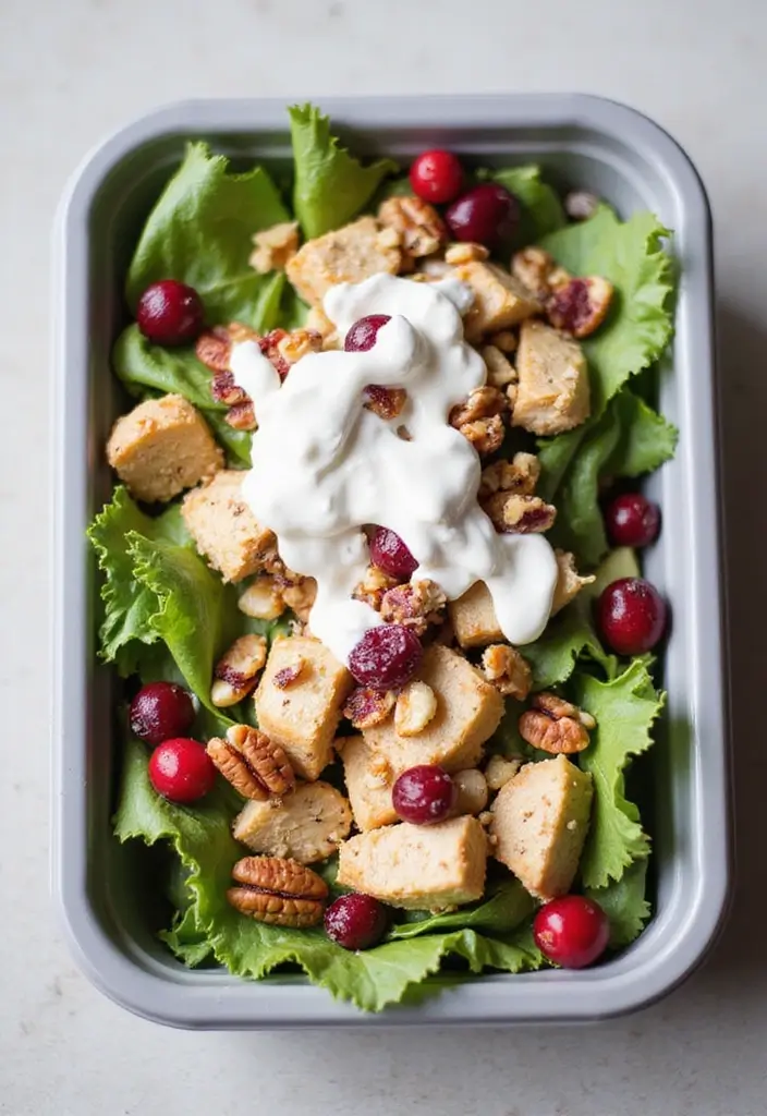 25 Chicken Salad Meal Prep Lunch Recipes for a Healthy Week 61 25 Chicken Salad Meal Prep Lunch Recipes for a Healthy Week - 13. Cranberry Chicken Salad