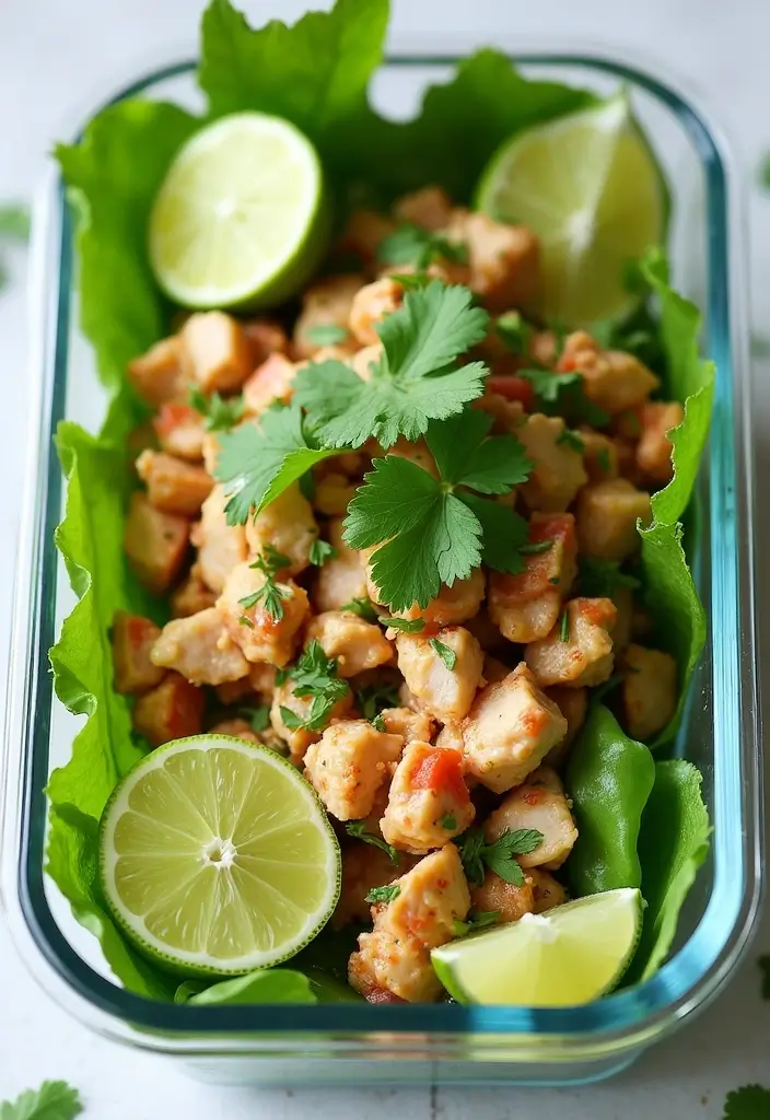 25 Chicken Salad Meal Prep Lunch Recipes for a Healthy Week 85 25 Chicken Salad Meal Prep Lunch Recipes for a Healthy Week - 17. Cilantro Lime Chicken Salad