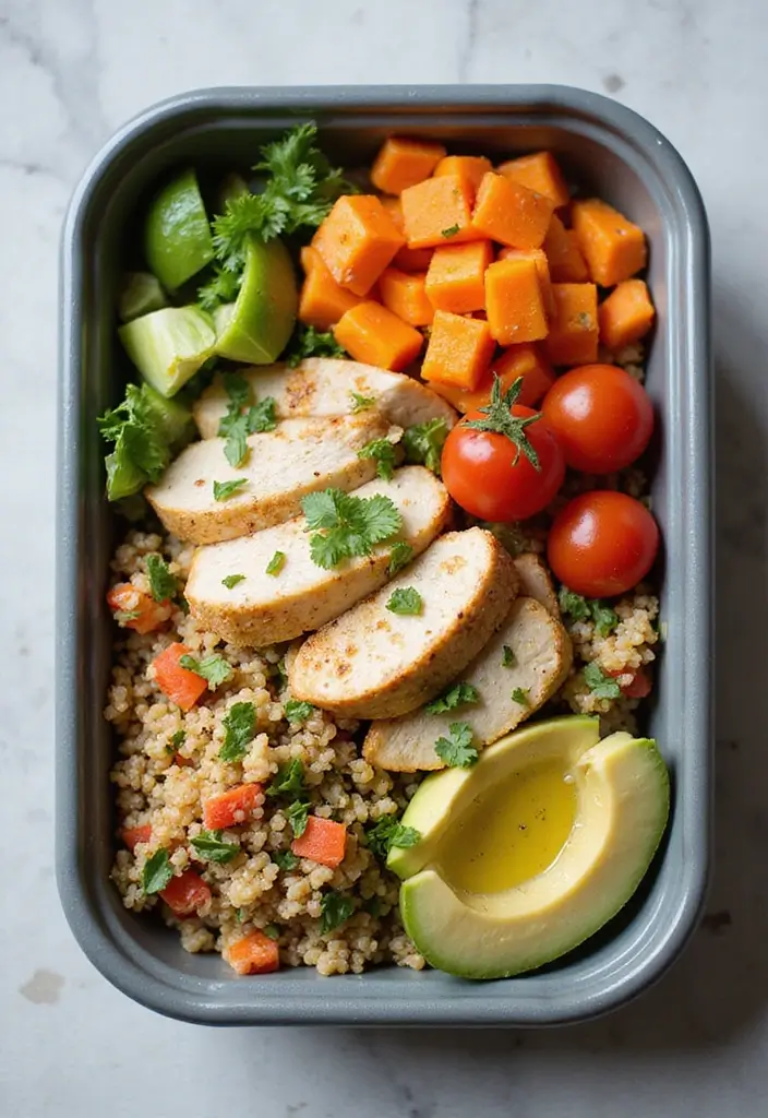 25 Chicken Salad Meal Prep Lunch Recipes for a Healthy Week 100 25 Chicken Salad Meal Prep Lunch Recipes for a Healthy Week - 20. Quinoa Chicken Salad