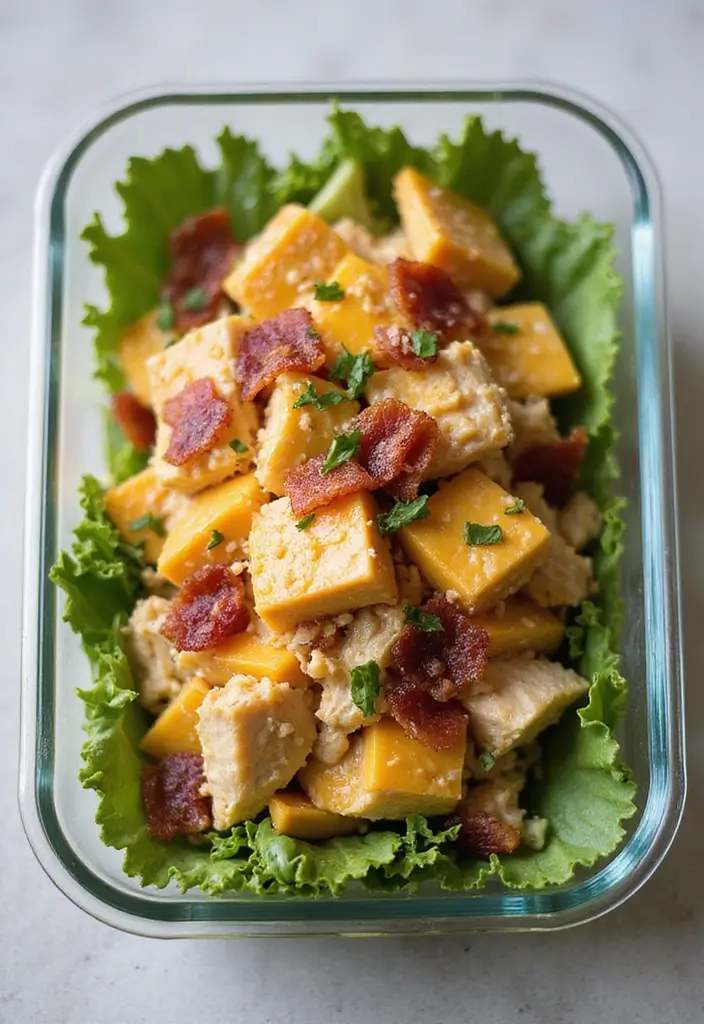 25 Chicken Salad Meal Prep Lunch Recipes for a Healthy Week 127 25 Chicken Salad Meal Prep Lunch Recipes for a Healthy Week - 25. Loaded Chicken Salad