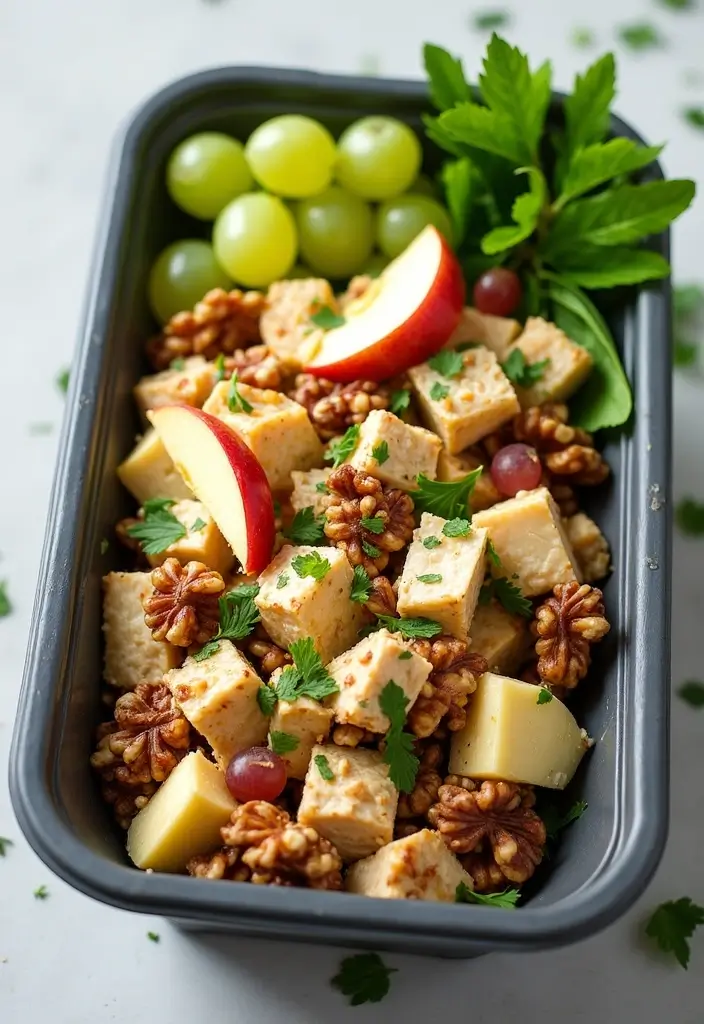 25 Chicken Salad Meal Prep Lunch Recipes for a Healthy Week 25 25 Chicken Salad Meal Prep Lunch Recipes for a Healthy Week - 5. Waldorf Chicken Salad