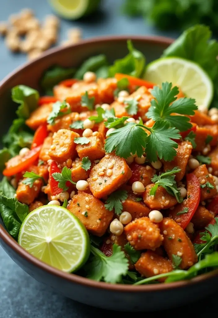 25 Chicken Salad Meal Prep Lunch Recipes for a Healthy Week 28 25 Chicken Salad Meal Prep Lunch Recipes for a Healthy Week - 6. Thai Chicken Salad