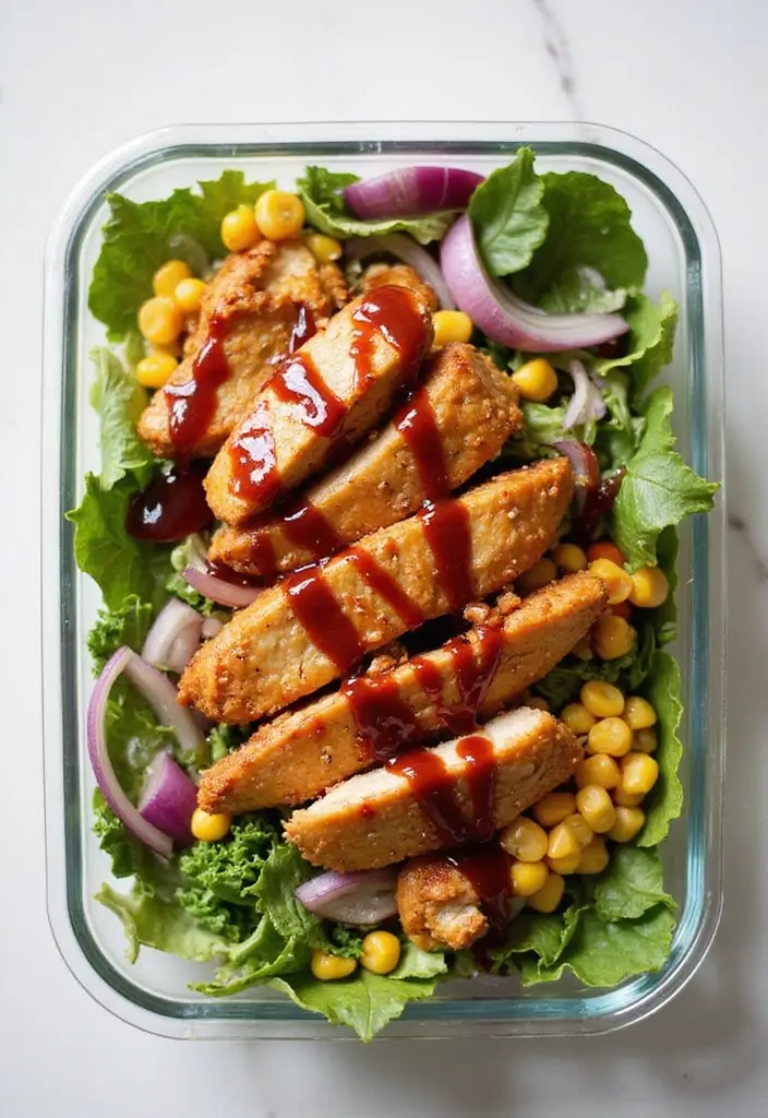 25 Chicken Salad Meal Prep Lunch Recipes for a Healthy Week 29 25 Chicken Salad Meal Prep Lunch Recipes for a Healthy Week - 7. BBQ Chicken Salad