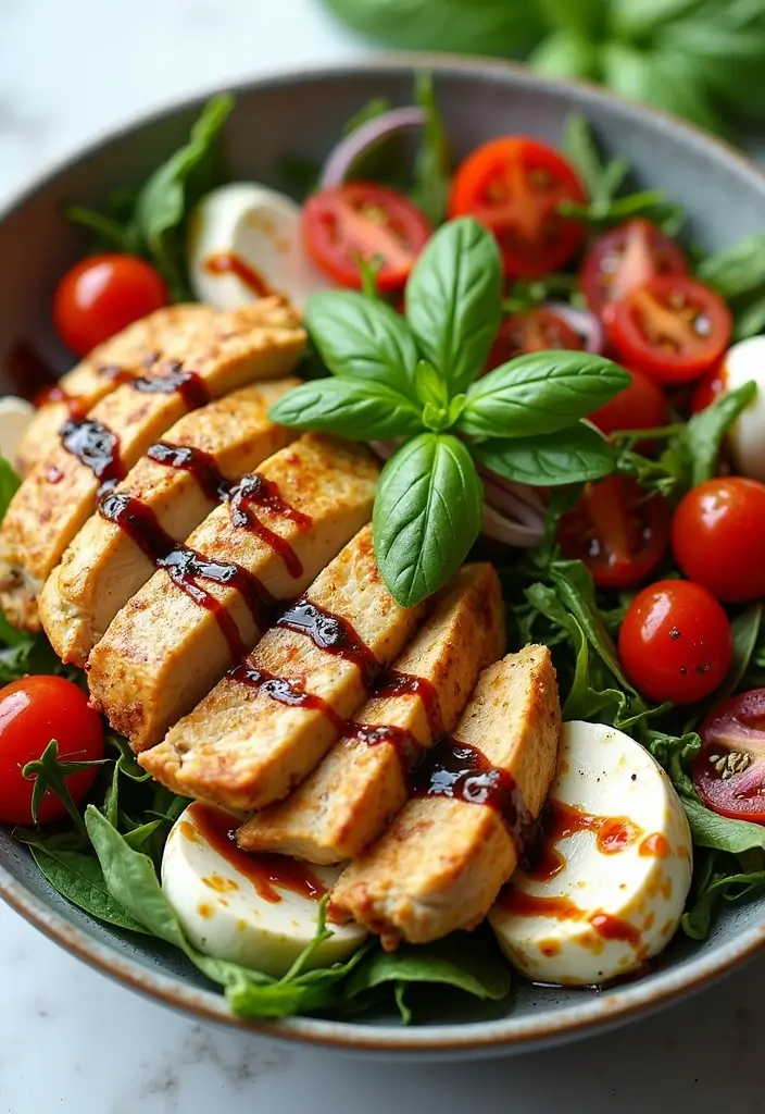 25 Chicken Salad Meal Prep Lunch Recipes for a Healthy Week 43 25 Chicken Salad Meal Prep Lunch Recipes for a Healthy Week - 9. Caprese Chicken Salad