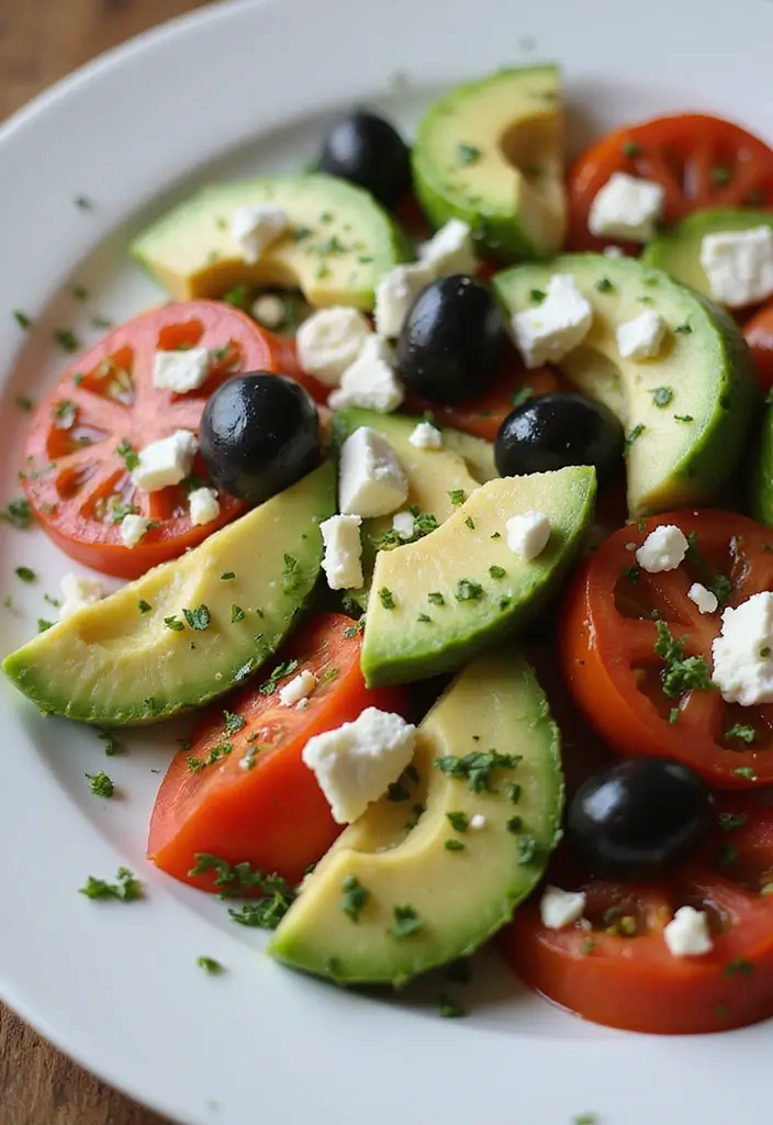 25 Cucumber Tomato Avocado Salad Recipes for a Summer Refresh 70 25 Cucumber Tomato Avocado Salad Recipes for a Summer Refresh - 12. Cucumber Tomato Avocado Salad with Feta and Olives
