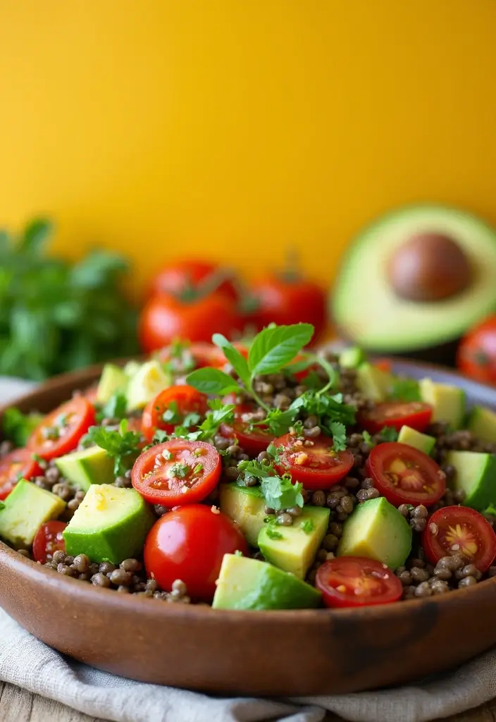 25 Cucumber Tomato Avocado Salad Recipes for a Summer Refresh 77 25 Cucumber Tomato Avocado Salad Recipes for a Summer Refresh - 13. Cucumber Tomato Avocado Salad with Lentils