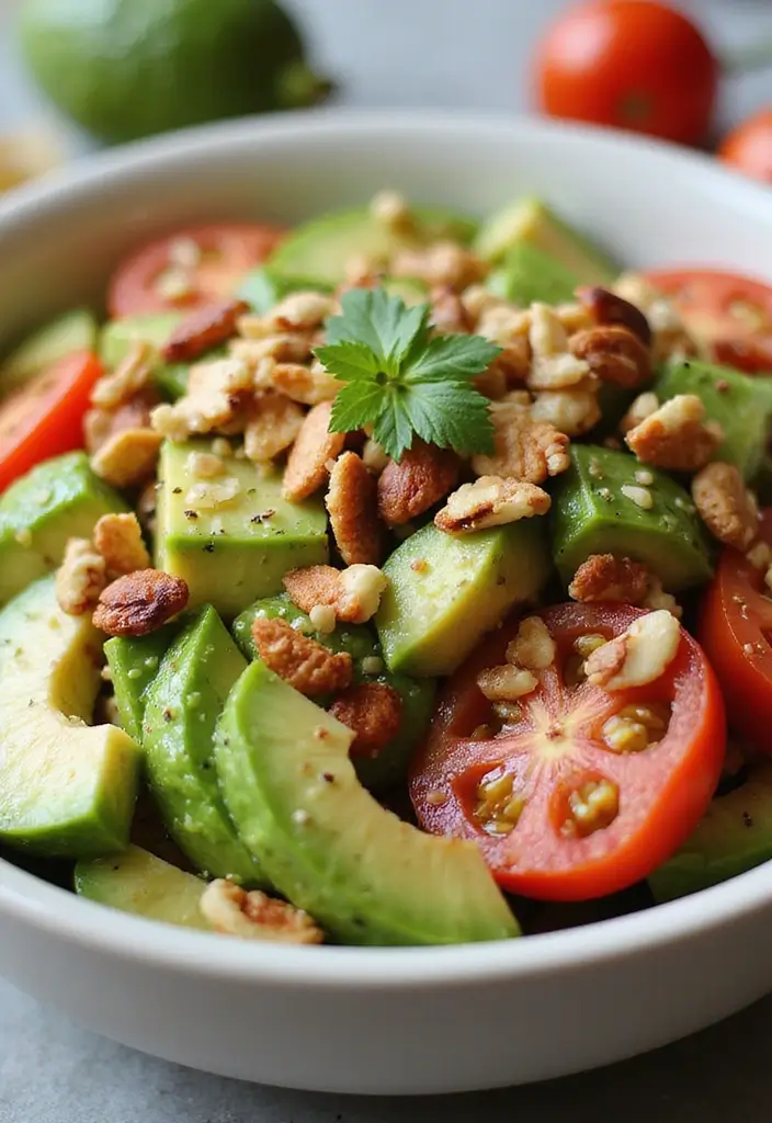 25 Cucumber Tomato Avocado Salad Recipes for a Summer Refresh 82 25 Cucumber Tomato Avocado Salad Recipes for a Summer Refresh - 14. Cucumber Tomato Avocado Salad with Nuts