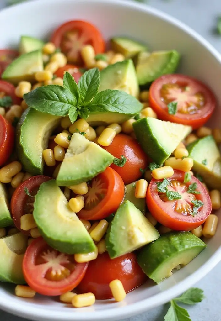25 Cucumber Tomato Avocado Salad Recipes for a Summer Refresh 127 25 Cucumber Tomato Avocado Salad Recipes for a Summer Refresh - 23. Cucumber Tomato Avocado Salad with Corn