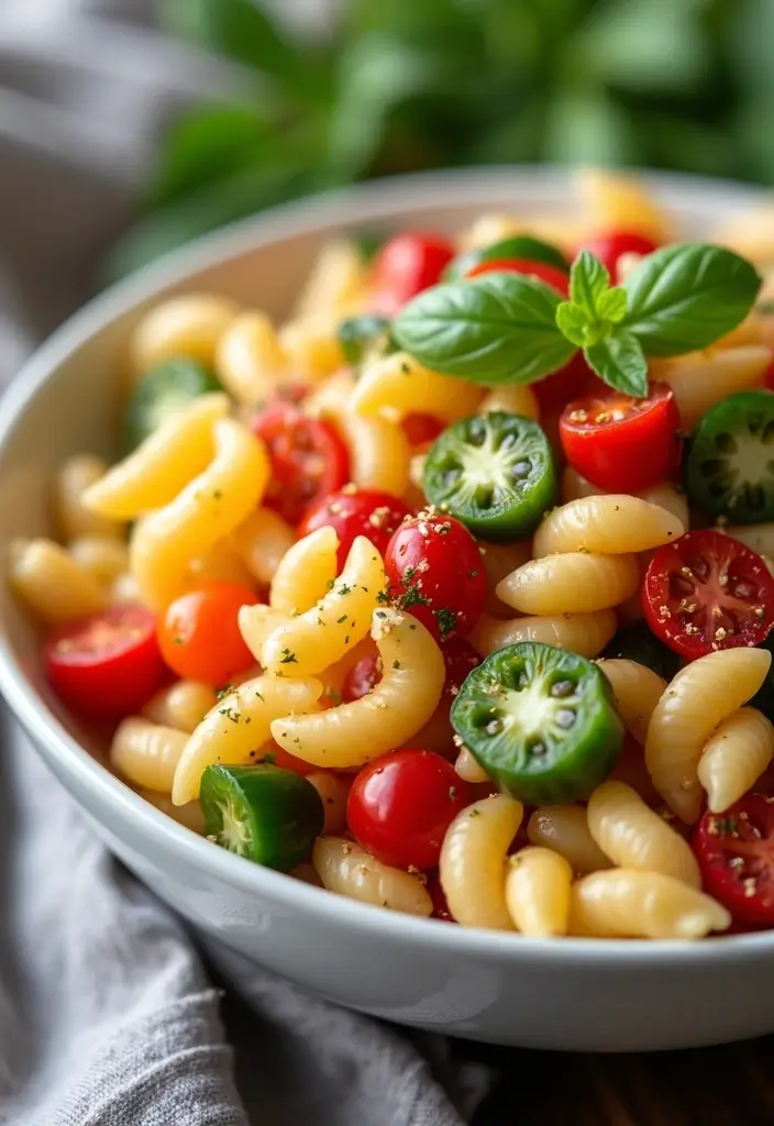 25 Dairy Free Pasta Salad Recipes Perfect for Family Gatherings 1 25 Dairy Free Pasta Salad Recipes Perfect for Family Gatherings - 1. Rainbow Veggie Pasta Salad