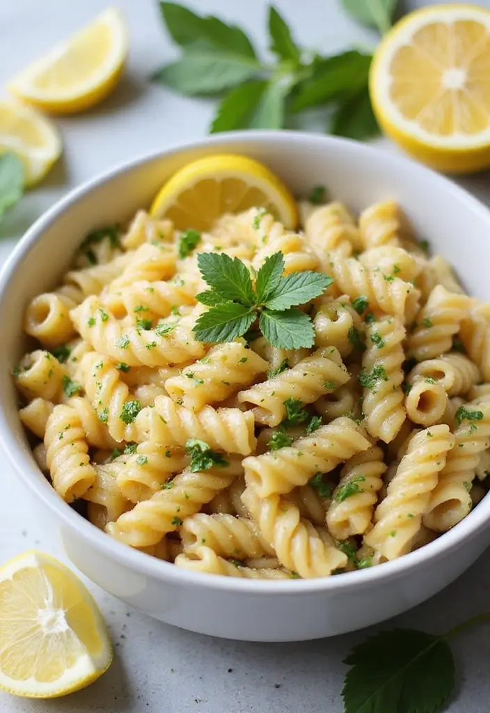 25 Dairy Free Pasta Salad Recipes Perfect for Family Gatherings 47 25 Dairy Free Pasta Salad Recipes Perfect for Family Gatherings - 11. Lemon & Garlic Pasta Salad