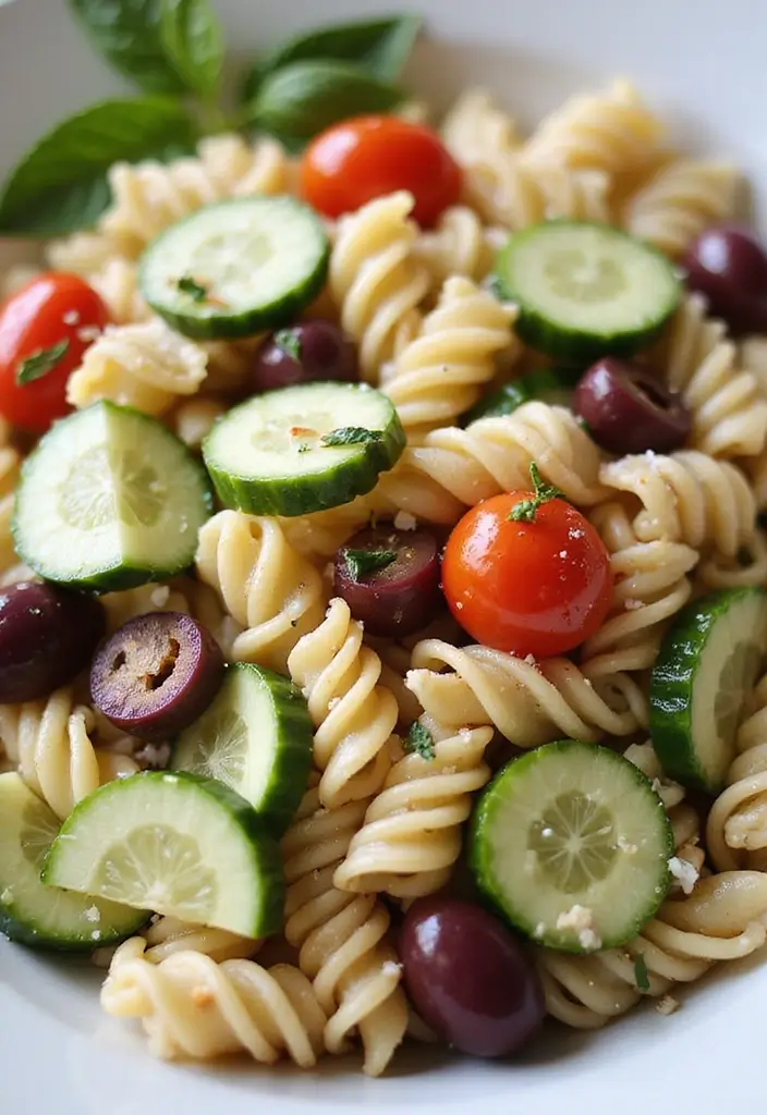 25 Dairy Free Pasta Salad Recipes Perfect for Family Gatherings 66 25 Dairy Free Pasta Salad Recipes Perfect for Family Gatherings - 14. Greek Pasta Salad