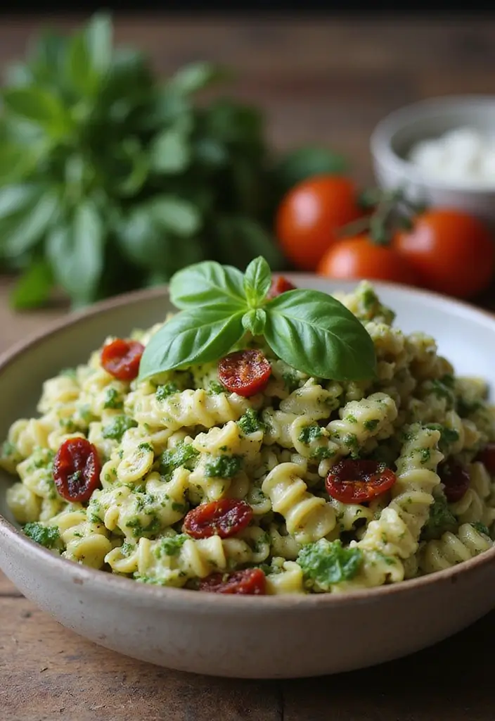 25 Dairy Free Pasta Salad Recipes Perfect for Family Gatherings 6 25 Dairy Free Pasta Salad Recipes Perfect for Family Gatherings - 2. Italian Herb Pesto Pasta Salad