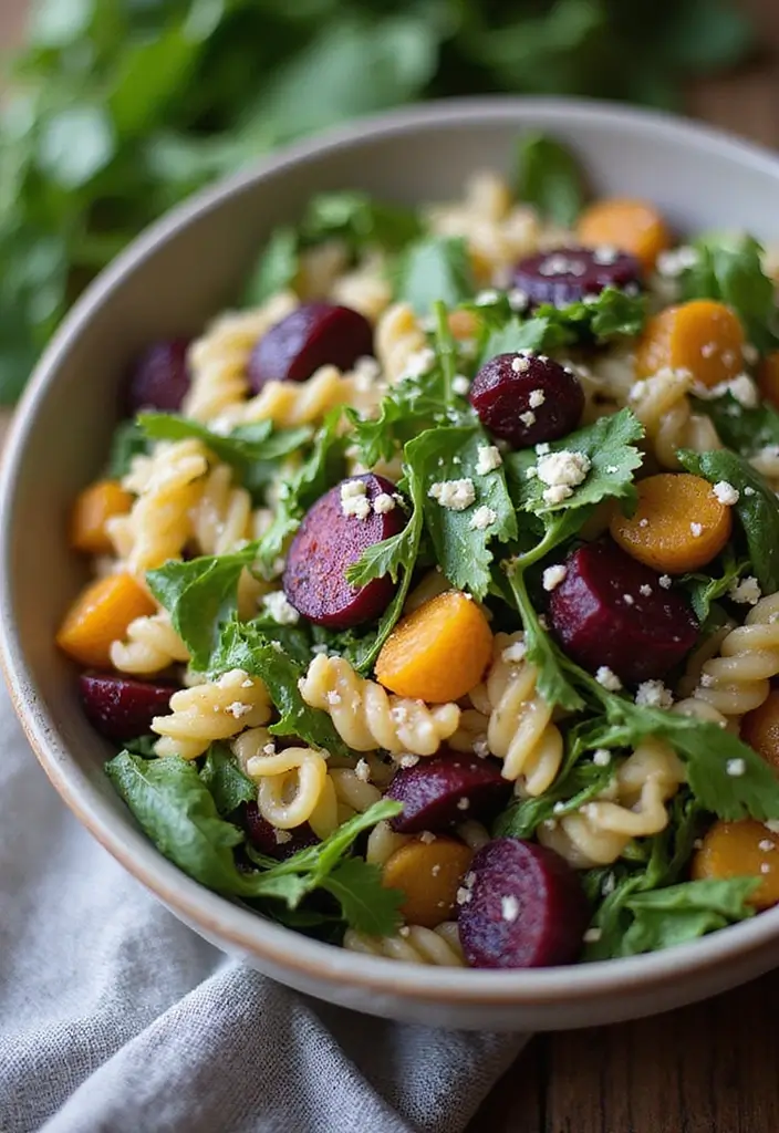 25 Dairy Free Pasta Salad Recipes Perfect for Family Gatherings 95 25 Dairy Free Pasta Salad Recipes Perfect for Family Gatherings - 21. Roasted Beet & Arugula Pasta Salad