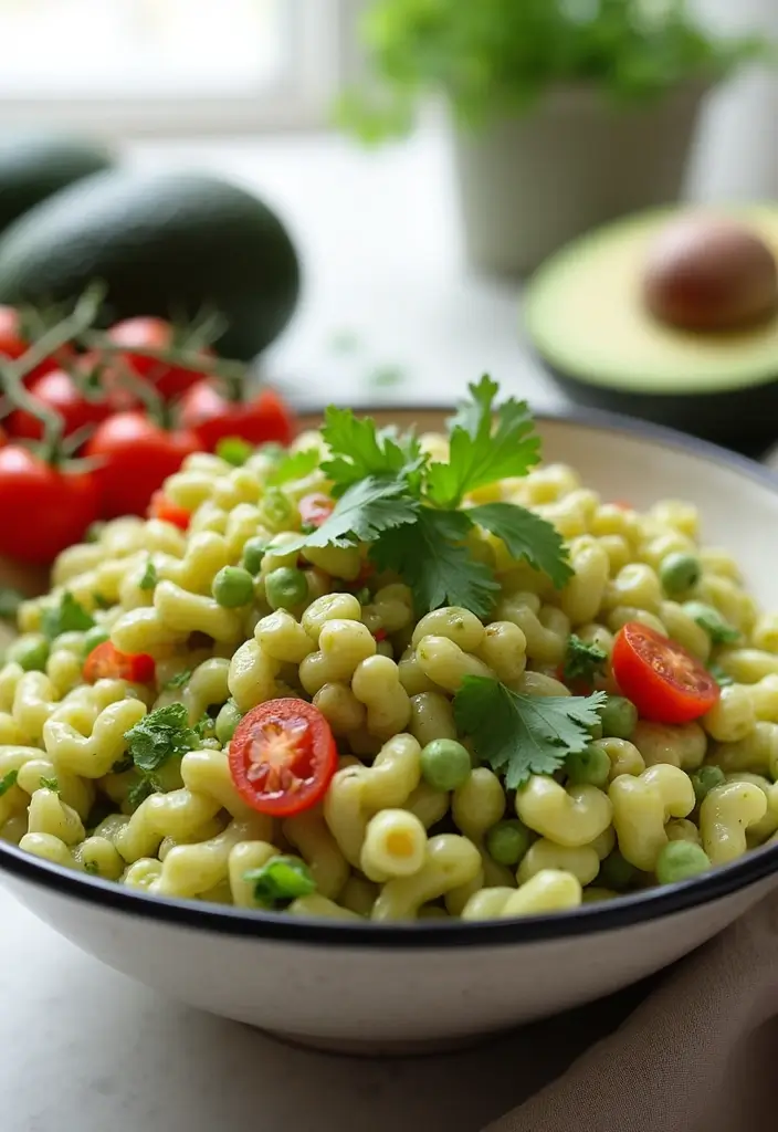 25 Dairy Free Pasta Salad Recipes Perfect for Family Gatherings 16 25 Dairy Free Pasta Salad Recipes Perfect for Family Gatherings - 4. Creamy Avocado Pasta Salad