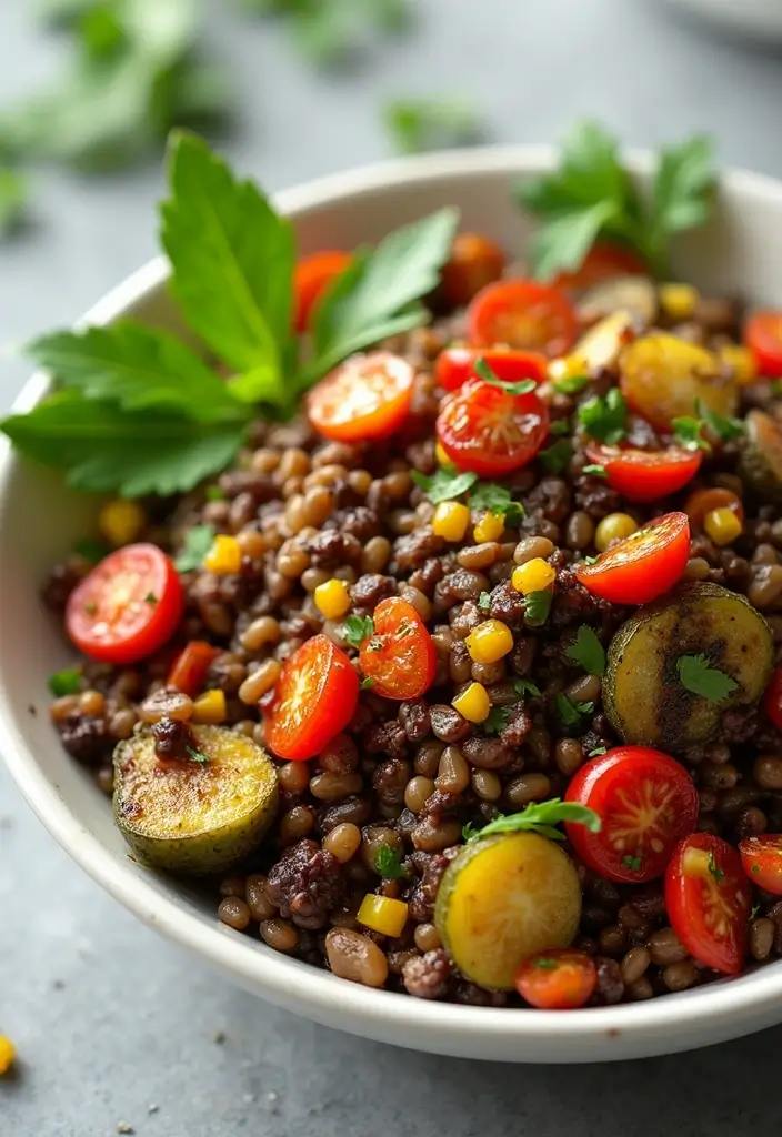 25 Easy Salad Recipes for Dinner That Feel Like a Full Meal 37 25 Easy Salad Recipes for Dinner That Feel Like a Full Meal - 7. Lentil Salad with Roasted Vegetables