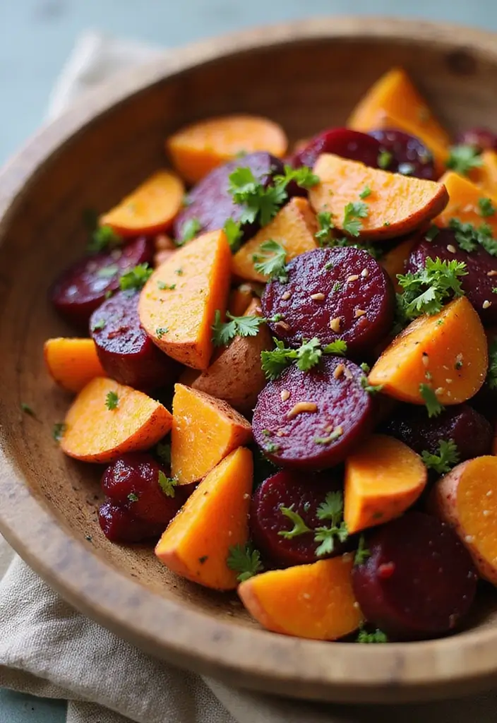 25 Fall Salad Recipes with Sweet Potato for Cozy Days 71 25 Fall Salad Recipes with Sweet Potato for Cozy Days - 13. Sweet Potato and Beet Salad