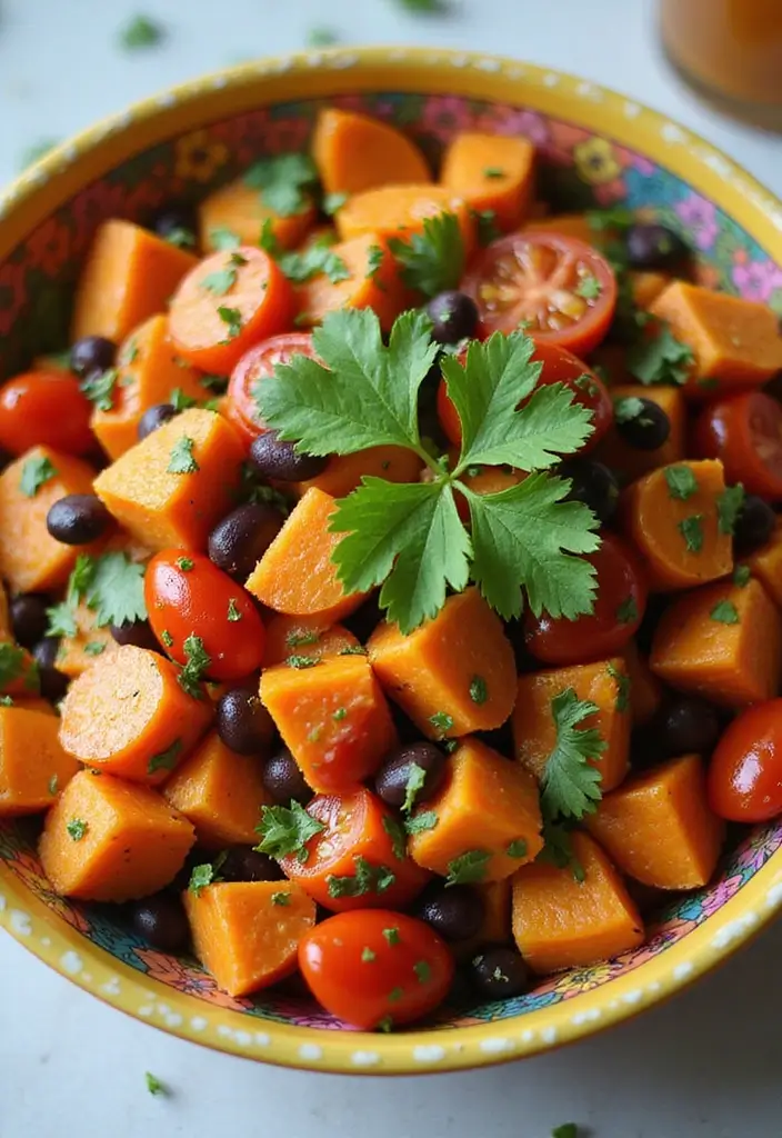 25 Fall Salad Recipes with Sweet Potato for Cozy Days 101 25 Fall Salad Recipes with Sweet Potato for Cozy Days - 19. Sweet Potato and Cilantro Salad