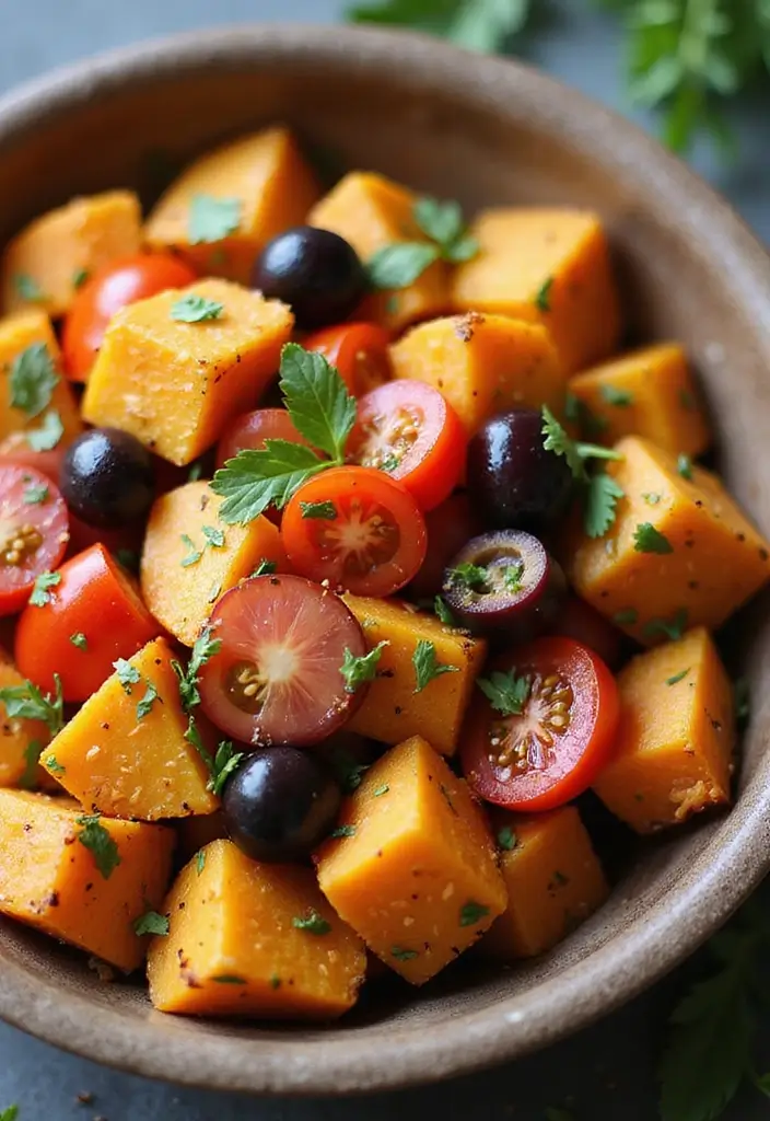 25 Fall Salad Recipes with Sweet Potato for Cozy Days 11 25 Fall Salad Recipes with Sweet Potato for Cozy Days - 3. Mediterranean Sweet Potato Salad