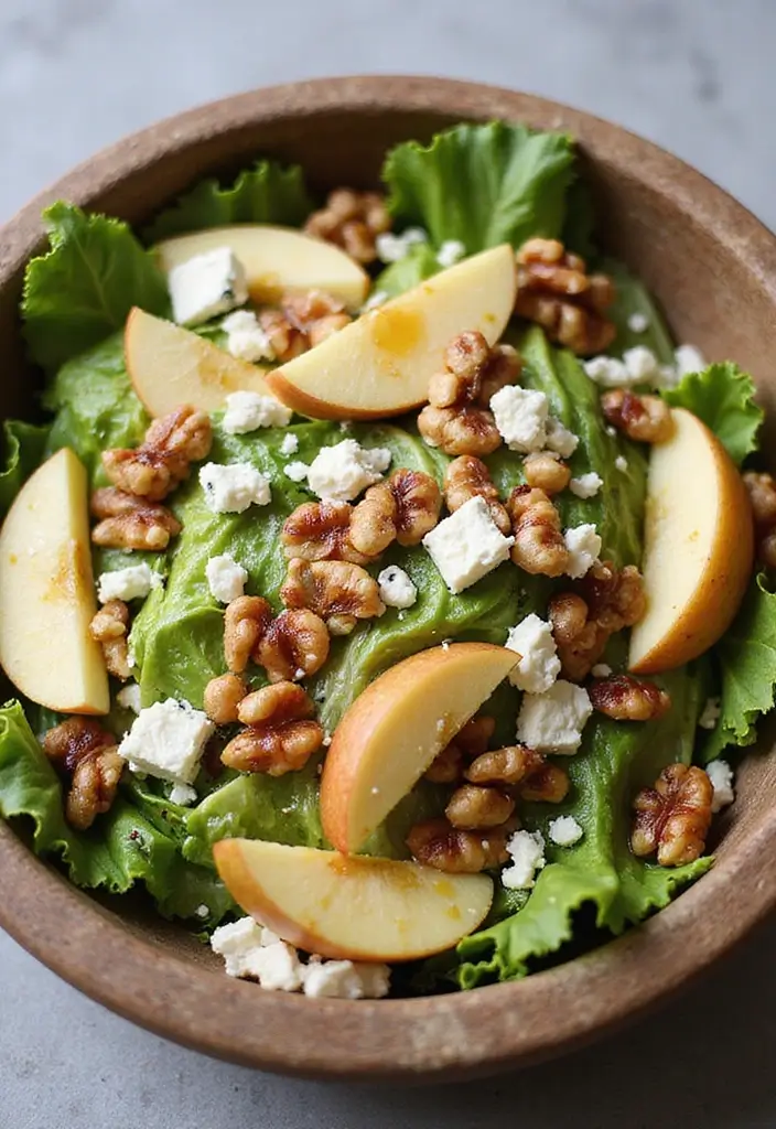 25 Fresh Salad Recipes with Spring Mix Lettuce for Every Season 40 25 Fresh Salad Recipes with Spring Mix Lettuce for Every Season - 10. Apple Walnut Salad with Blue Cheese