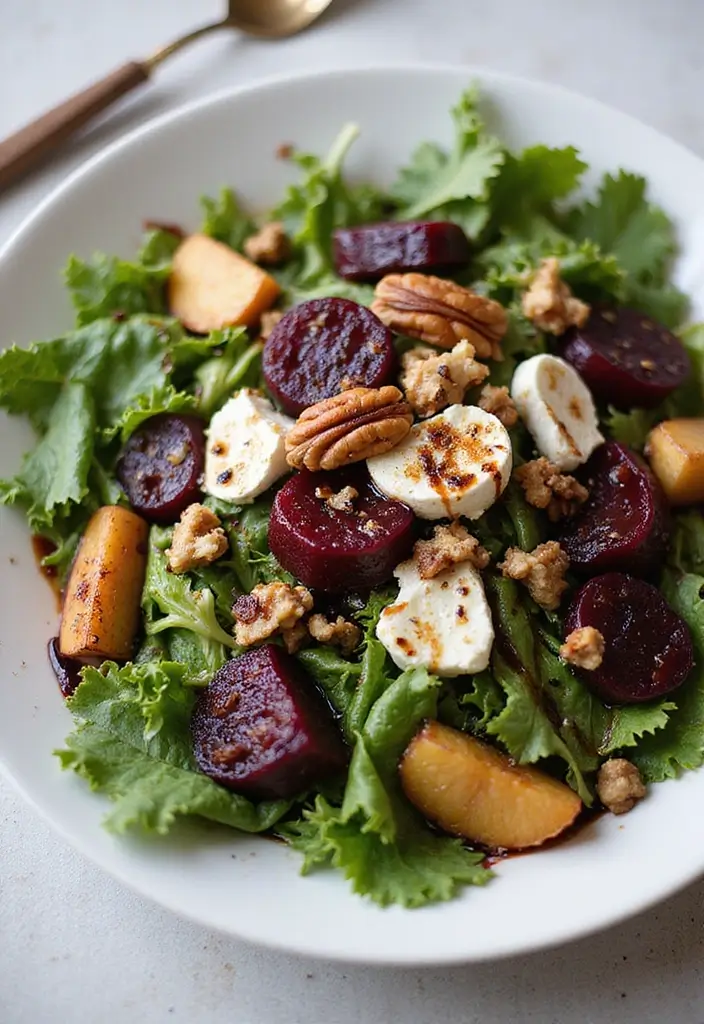 25 Fresh Salad Recipes with Spring Mix Lettuce for Every Season 45 25 Fresh Salad Recipes with Spring Mix Lettuce for Every Season - 11. Roasted Beet and Goat Cheese Salad