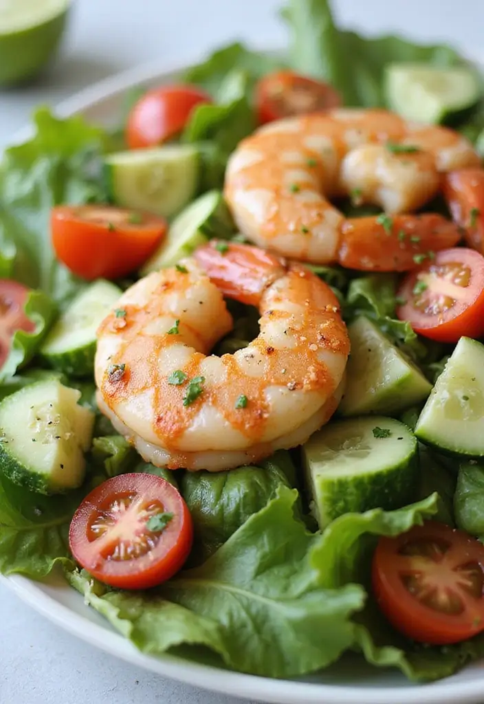 25 Fresh Salad Recipes with Spring Mix Lettuce for Every Season 77 25 Fresh Salad Recipes with Spring Mix Lettuce for Every Season - 17. Grilled Shrimp and Spring Mix Salad