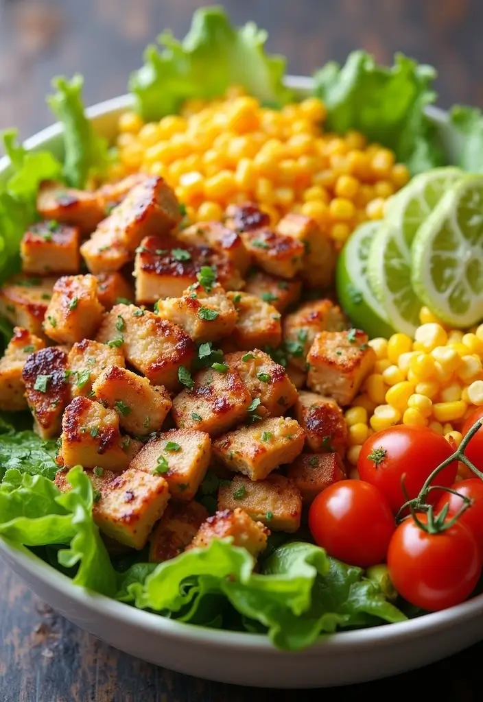 25 Green Salad with Chicken Recipes for a Quick Balanced Meal 91 25 Green Salad with Chicken Recipes for a Quick Balanced Meal - 17. Taco Chicken Salad