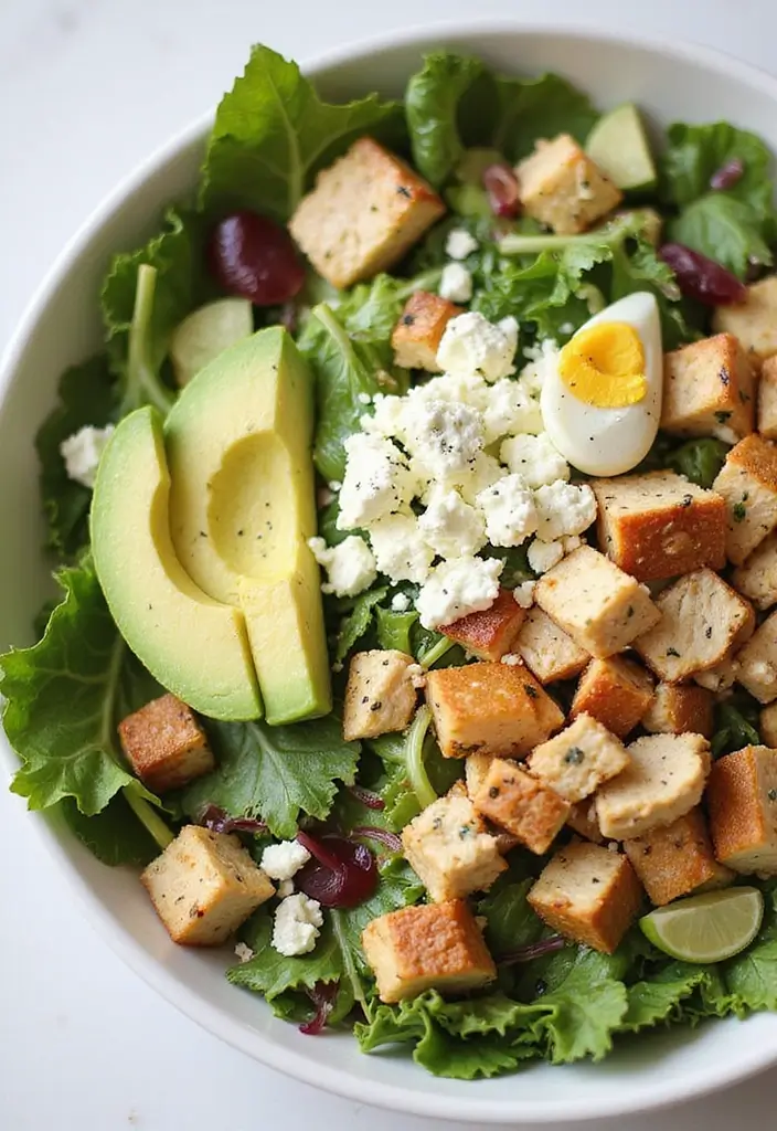 25 Green Salad with Chicken Recipes for a Quick Balanced Meal 132 25 Green Salad with Chicken Recipes for a Quick Balanced Meal - 24. Classic Cobb Salad with Chicken