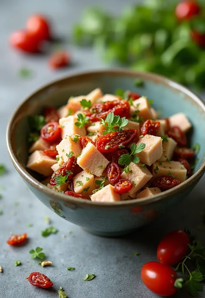 25 High Protein Tuna Salad Recipes for Quick Meal Prep 90 25 High Protein Tuna Salad Recipes for Quick Meal Prep - 16. Tuna Salad with Sun-Dried Tomatoes