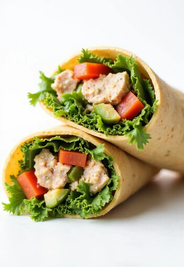 25 High Protein Tuna Salad Recipes for Quick Meal Prep 95 25 High Protein Tuna Salad Recipes for Quick Meal Prep - 17. Healthy Tuna Salad Wrap