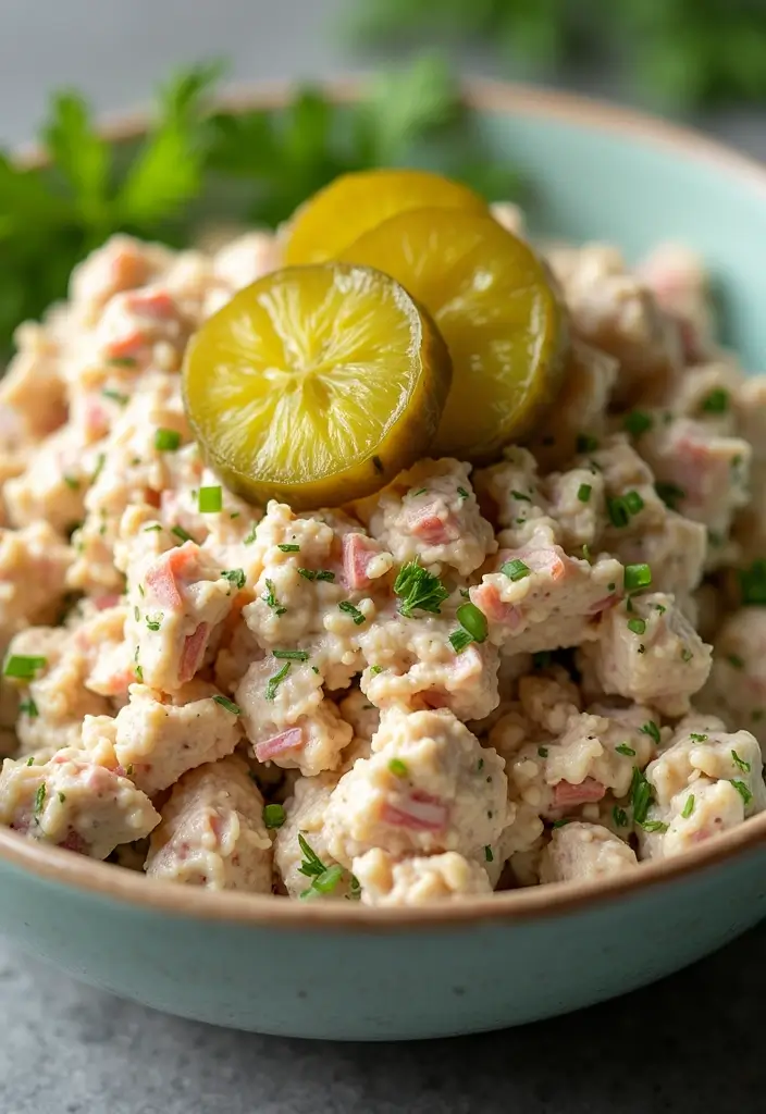 25 High Protein Tuna Salad Recipes for Quick Meal Prep 100 25 High Protein Tuna Salad Recipes for Quick Meal Prep - 18. Tuna Salad with Dill Pickles