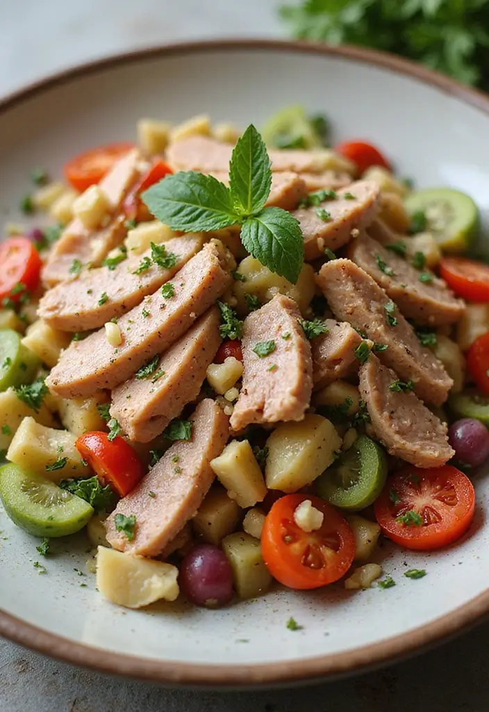 25 High Protein Tuna Salad Recipes for Quick Meal Prep 13 25 High Protein Tuna Salad Recipes for Quick Meal Prep - 3. Mediterranean Tuna Salad