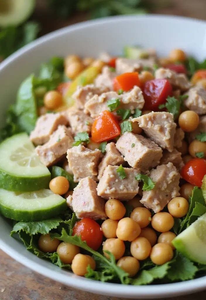 25 High Protein Tuna Salad Recipes for Quick Meal Prep 20 25 High Protein Tuna Salad Recipes for Quick Meal Prep - 4. Tuna Salad with Chickpeas