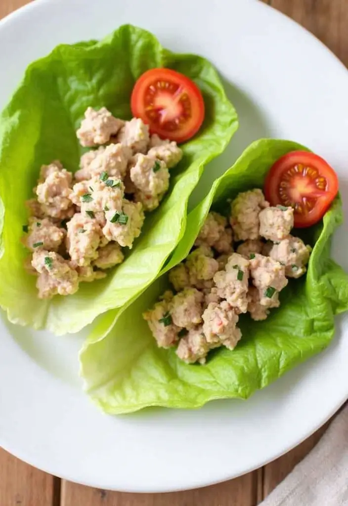 25 High Protein Tuna Salad Recipes for Quick Meal Prep 32 25 High Protein Tuna Salad Recipes for Quick Meal Prep - 6. Tuna Salad Lettuce Wraps