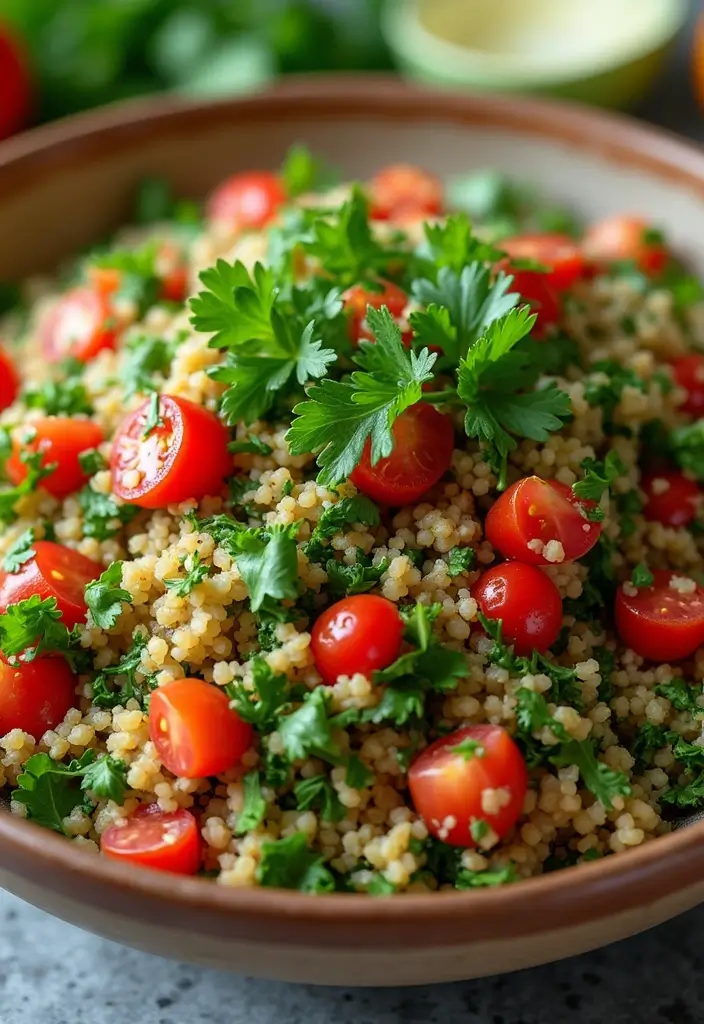 25 High Protein Vegan Salad Recipes That Actually Taste Amazing 71 25 High Protein Vegan Salad Recipes That Actually Taste Amazing - 13. Tabbouleh Salad