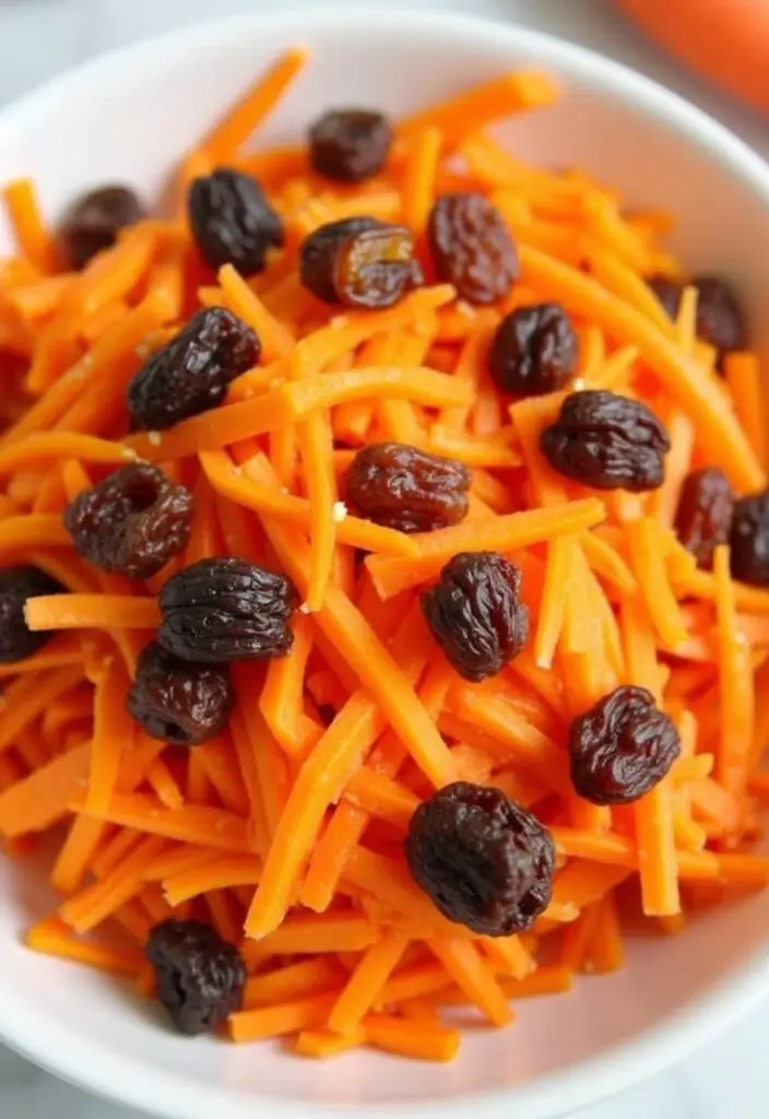 25 High Protein Vegan Salad Recipes That Actually Taste Amazing 100 25 High Protein Vegan Salad Recipes That Actually Taste Amazing - 18. Carrot & Raisin Salad