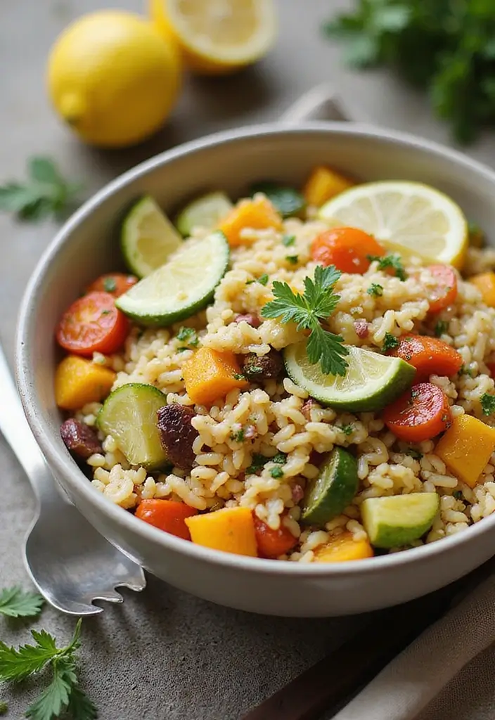 25 Lemon Orzo Pasta Salad Recipes with a Bright, Zesty Flavor 35 25 Lemon Orzo Pasta Salad Recipes with a Bright, Zesty Flavor - 7. Lemon Orzo Salad with Roasted Vegetables