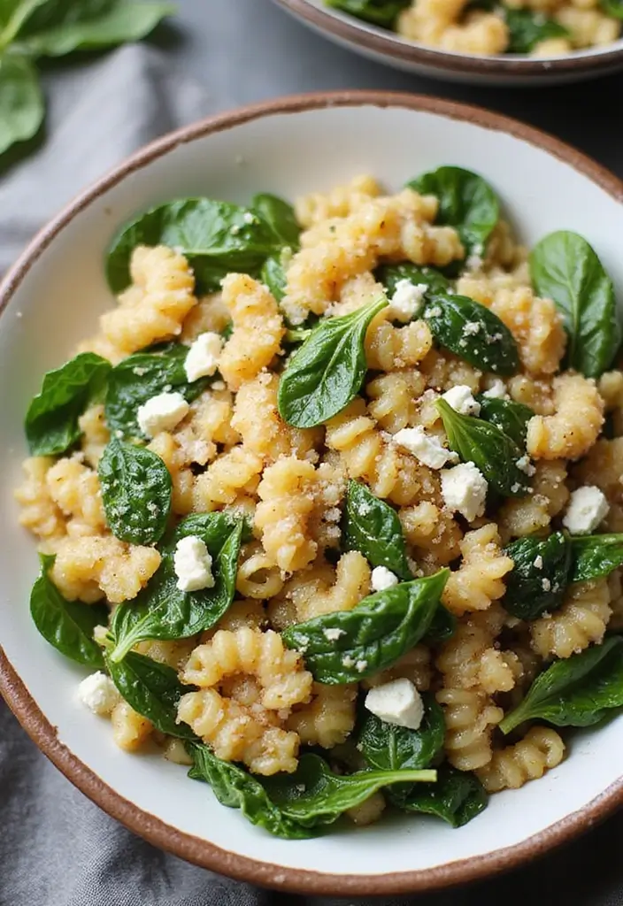 25 Main Dish Pasta Salad Recipes That Are Satisfying and Easy 63 25 Main Dish Pasta Salad Recipes That Are Satisfying and Easy - 13. Quinoa Pasta Salad with Spinach and Feta