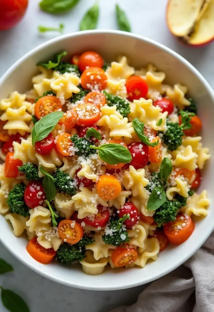 25 Main Dish Pasta Salad Recipes That Are Satisfying and Easy 99 25 Main Dish Pasta Salad Recipes That Are Satisfying and Easy - 19. Apple Cider Vinegar Pasta Salad