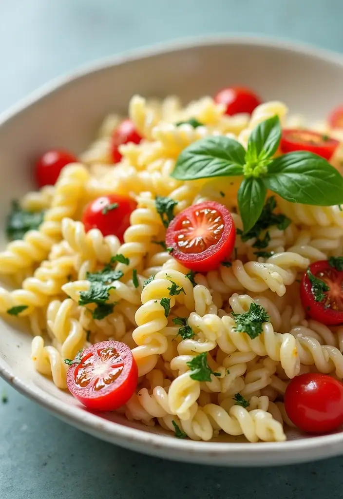 25 Main Dish Pasta Salad Recipes That Are Satisfying and Easy 109 25 Main Dish Pasta Salad Recipes That Are Satisfying and Easy - 21. Creamy Garlic Lemon Pasta Salad