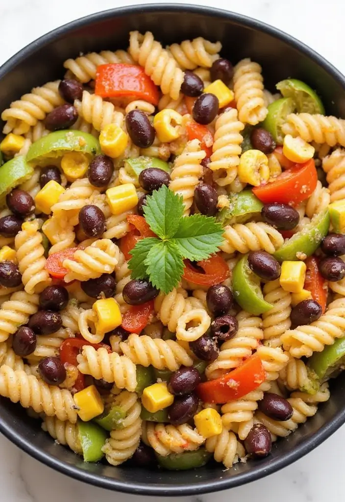 25 Main Dish Pasta Salad Recipes That Are Satisfying and Easy 24 25 Main Dish Pasta Salad Recipes That Are Satisfying and Easy - 6. Southwest Black Bean Pasta Salad